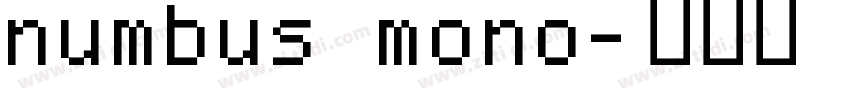 numbus mono字体转换